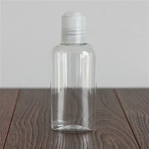 2 oz Clear PET Cosmo Oval with 20-410 Neck