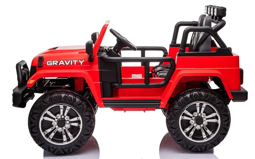 2025 Jeep Gravity Upgraded Style XXL | 24V | 2 Seater | Leather Seats | Rubber Tires | Smartphone App | Remote