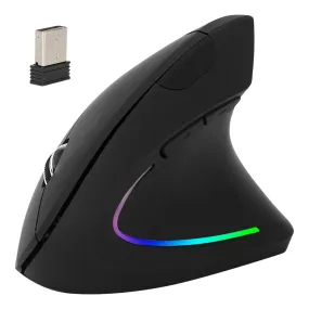 2.4G Wireless Vertical Mouse, 6-Button Ergonomic Optical Mice, 3 Adjustable DPI (800/1200/1600), for Laptop PC