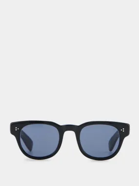 329 Round Black Sunglasses