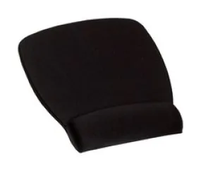 3M™ Foam Mouse Pad Wrist Rest MW209MB, Compact Size, Fabric, Black, 6.8
in x 8.6 in x 0.75 in