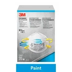 3M™ Performance Disposable Paint Prep Respirator N95 Particulate,
8210PP20-DC, 20 each/pack, 4 packs/case