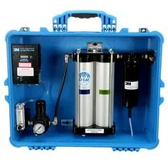 3M™ Portable Compressed Air Filter and Reg Panel 256-02-00, 50 cfm, 4
outlets, w/Carbon Monoxide Filtration and Monitor 1 EA/Case