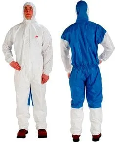 3M™ Protective Coverall 4535, White/Blue Type 5/6, 4XL, 20 ea/Case