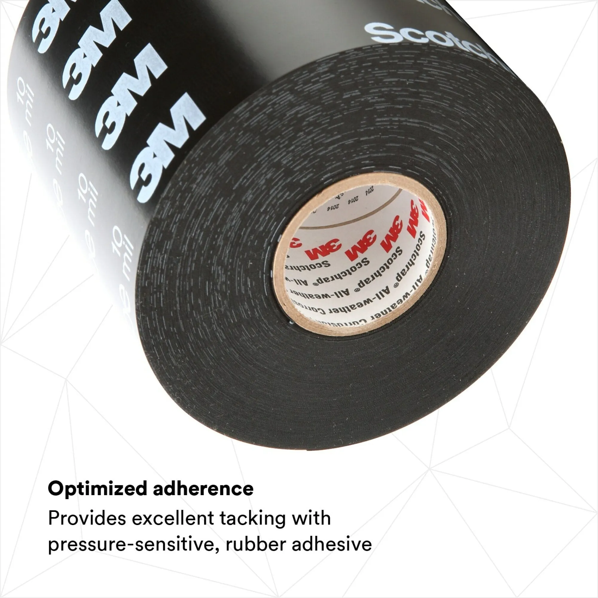 3M Scotchrap Vinyl Corrosion Protection Tape 50, 4 in x 100 ft,Printed, Black