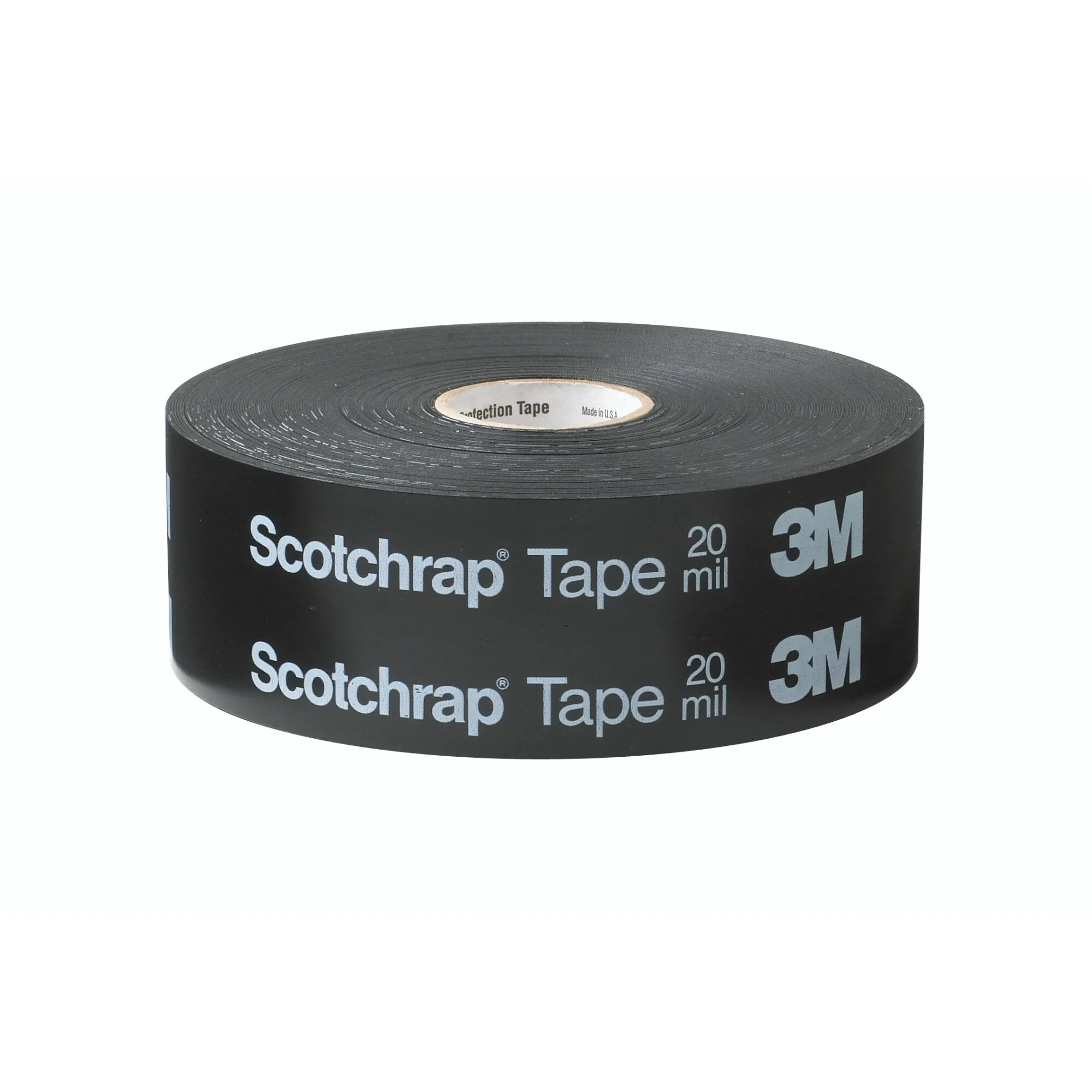 3M Scotchrap Vinyl Corrosion Protection Tape 51, 2 in x 100 ft,Printed, Black