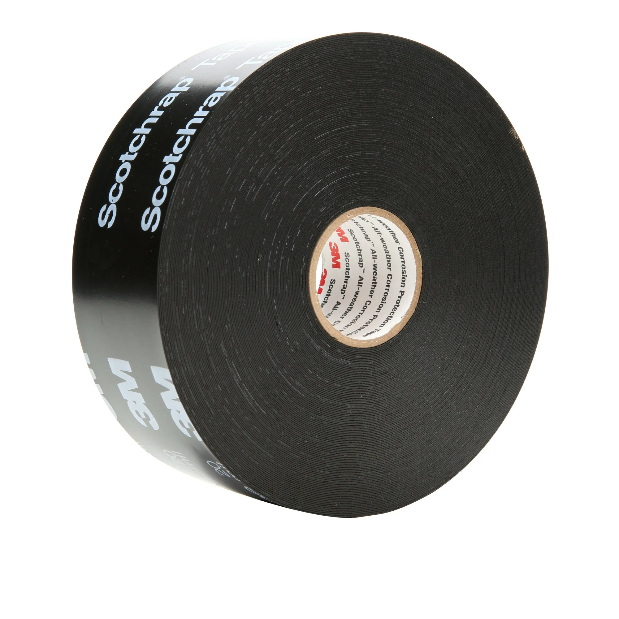 3M Scotchrap Vinyl Corrosion Protection Tape 51, 2 in x 100 ft,Printed, Black