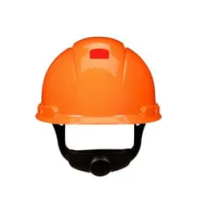 3M™ SecureFit™ Hard Hat H-706SFR-UV, Orange, 4-Point Pressure Diffusion Ratchet Suspension, with UVicator, 20 ea/Case