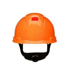 3M™ SecureFit™ Hard Hat H-706SFR-UV, Orange, 4-Point Pressure Diffusion Ratchet Suspension, with UVicator, 20 ea/Case