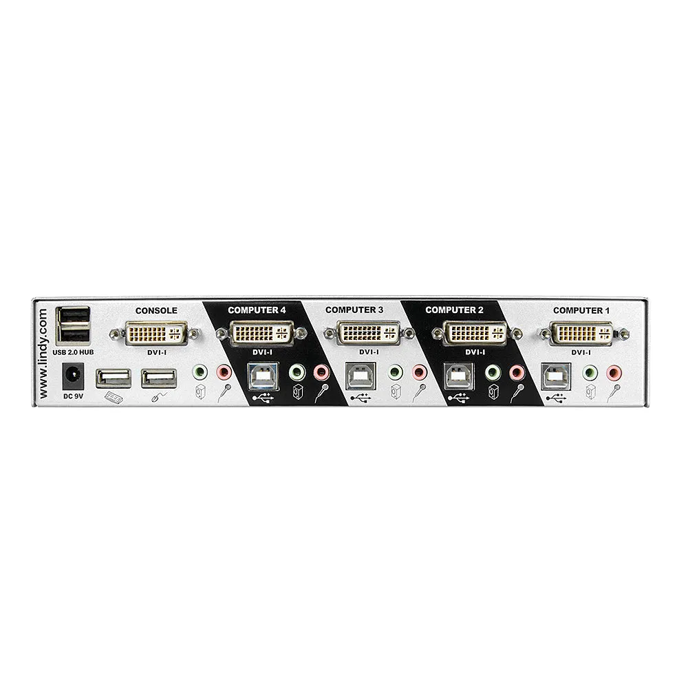 4 Port Dvi-I Single Link Kvm