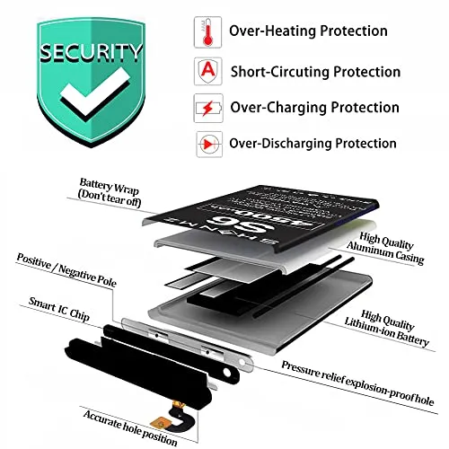 4500mAh Galaxy S6 Battery Replacement Kit, SHENMZ Internal Li-Polymer Replacement EB-BG920ABE Battery for Samsung Galaxy S6 G920V G920A G920T G920P