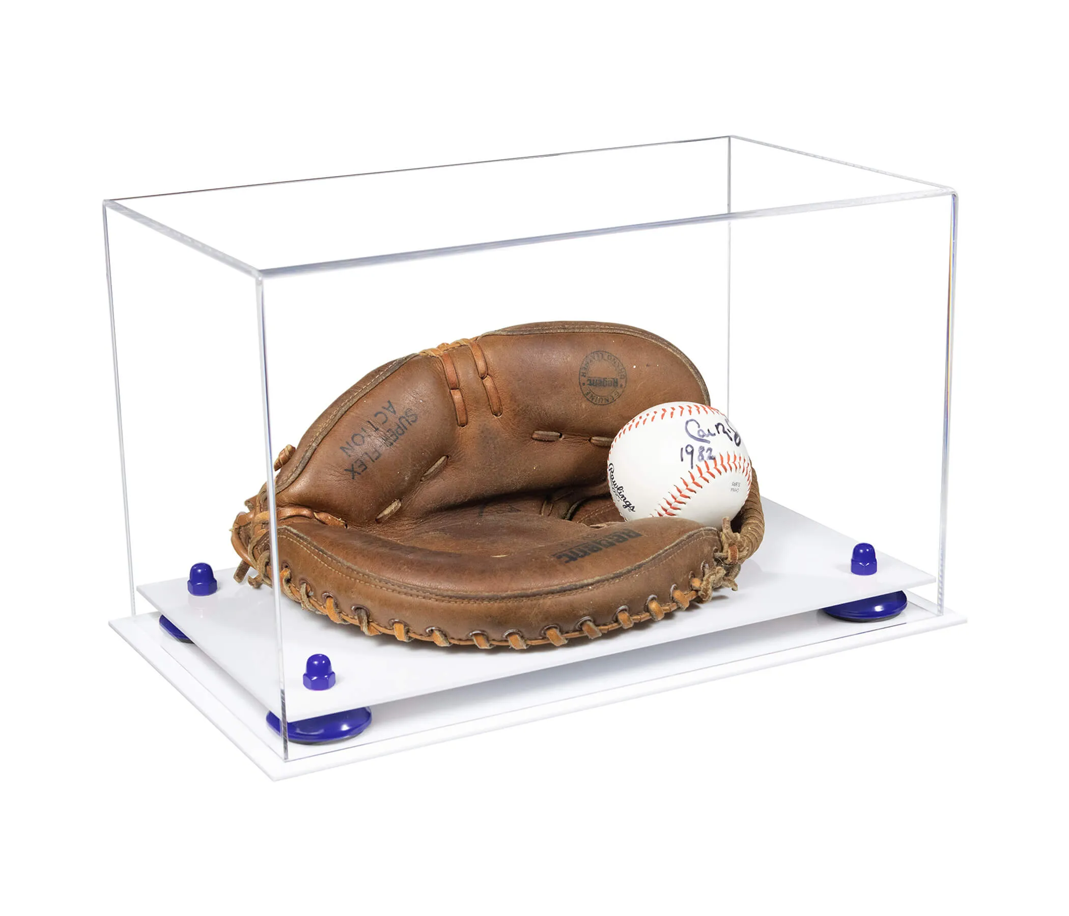 Acrylic Baseball Catchers Glove Display Case - Clear (V16/A011)