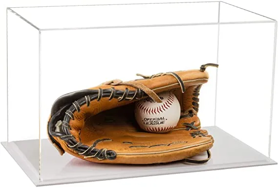 Acrylic Baseball Catchers Glove Display Case - Clear (V16/A011)