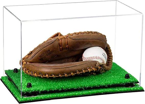 Acrylic Baseball Catchers Glove Display Case - Clear (V16/A011)