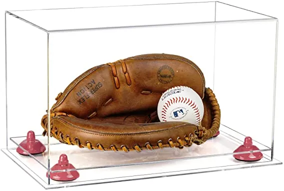 Acrylic Baseball Catchers Glove Display Case - Clear (V16/A011)