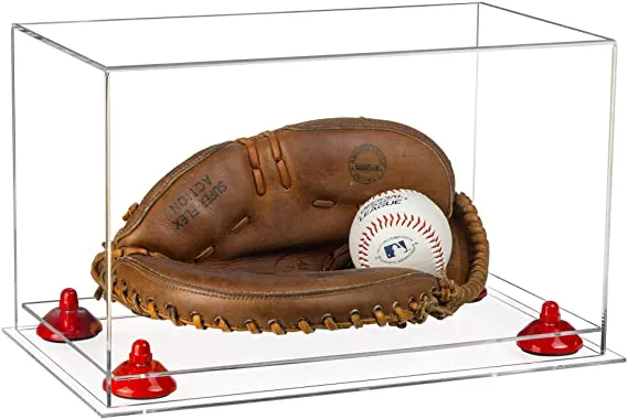 Acrylic Baseball Catchers Glove Display Case - Clear (V16/A011)