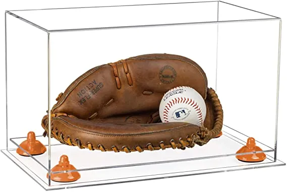 Acrylic Baseball Catchers Glove Display Case - Clear (V16/A011)