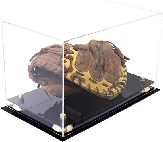 Acrylic Baseball Catchers Glove Display Case - Clear (V16/A011)