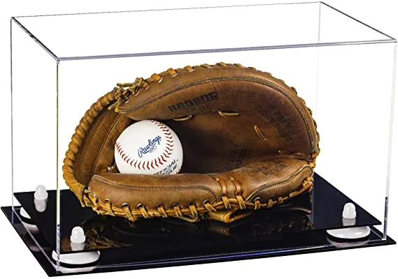 Acrylic Baseball Catchers Glove Display Case - Clear (V16/A011)