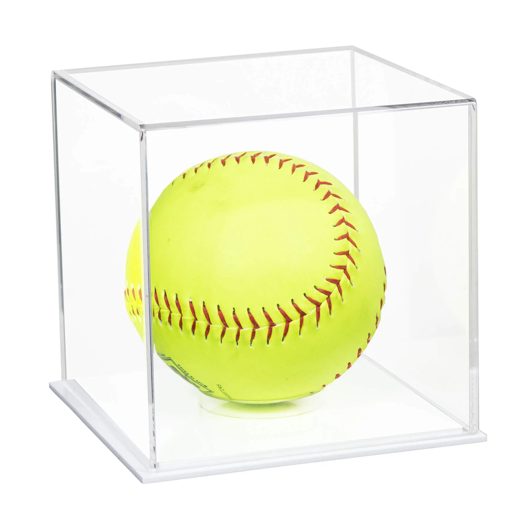 Acrylic Softball Display Case - Better Display Cases (V63/A116)