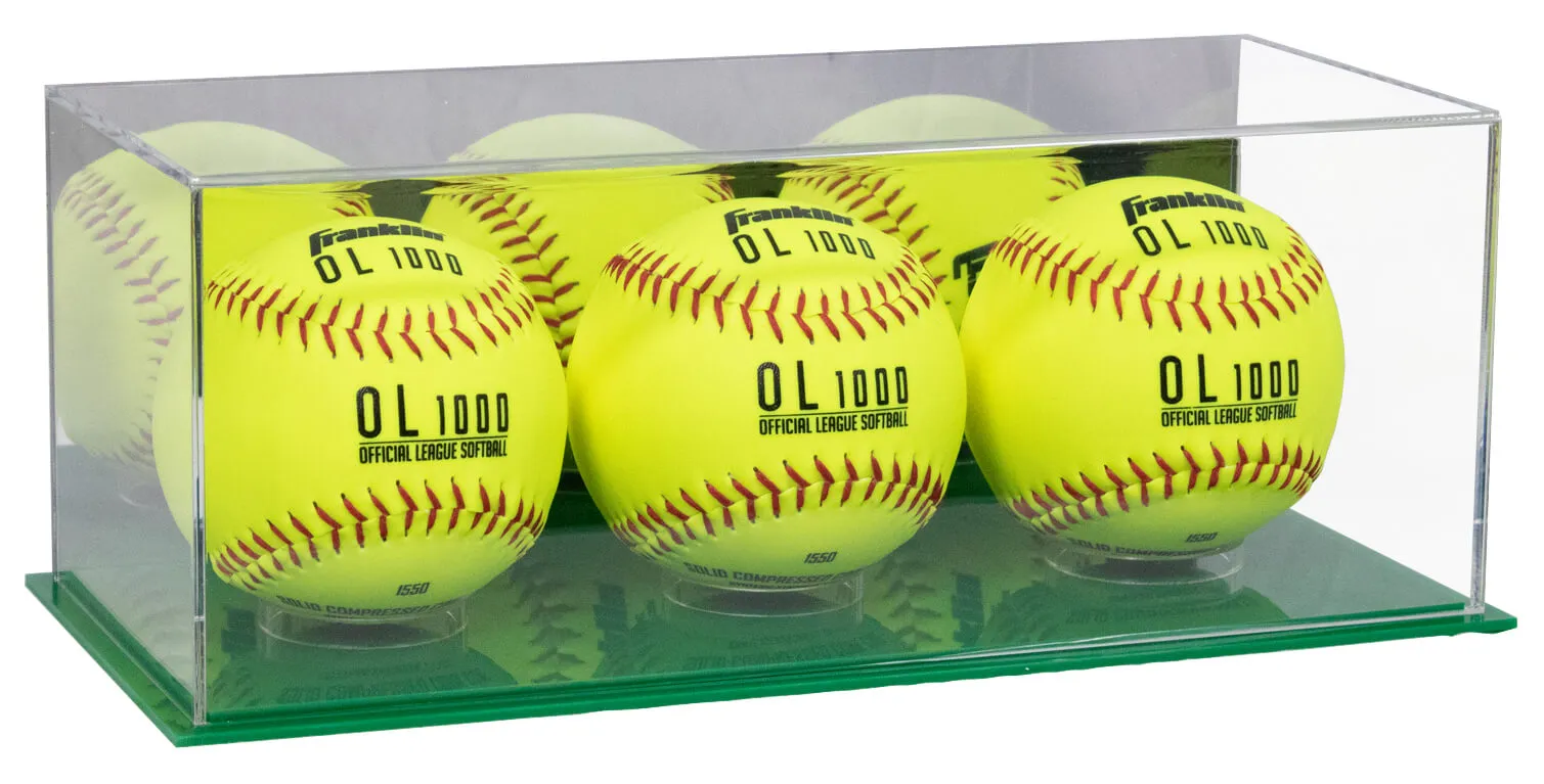 Acrylic Softball Display Case - Better Display Cases (V63/A116)