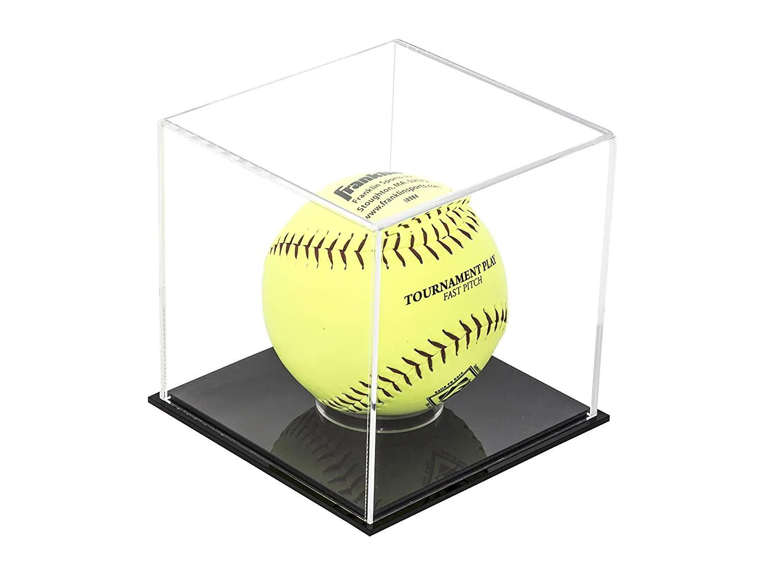 Acrylic Softball Display Case - Better Display Cases (V63/A116)