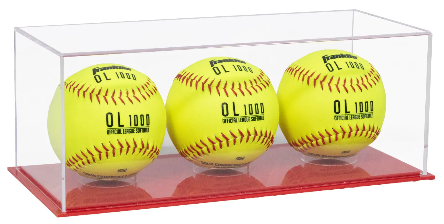 Acrylic Softball Display Case - Better Display Cases (V63/A116)