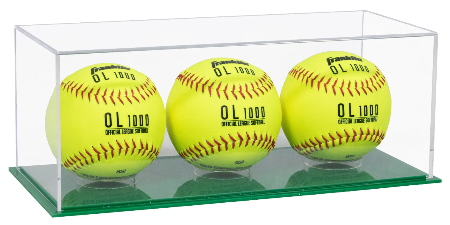 Acrylic Softball Display Case - Better Display Cases (V63/A116)