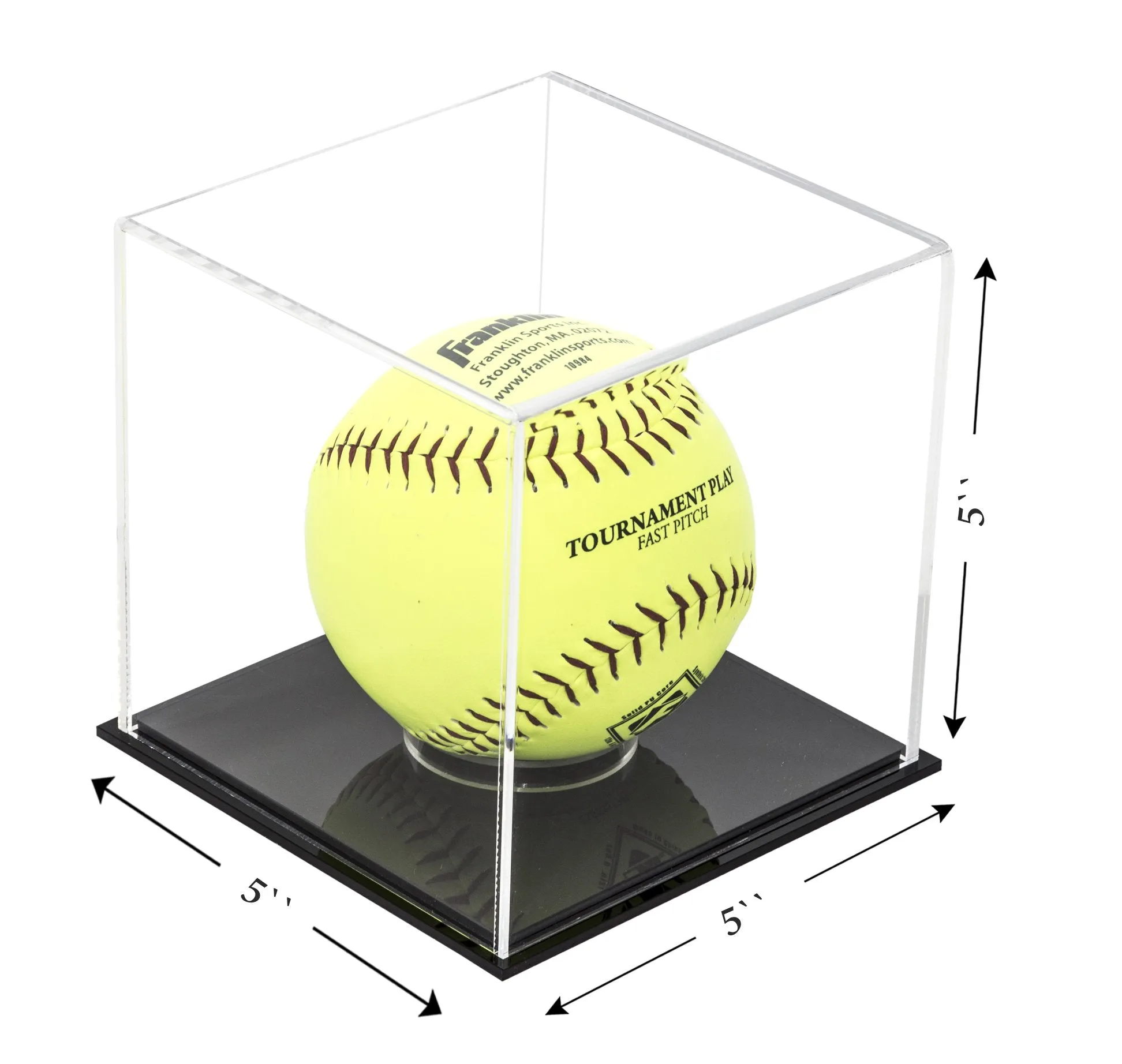 Acrylic Softball Display Case - Better Display Cases (V63/A116)