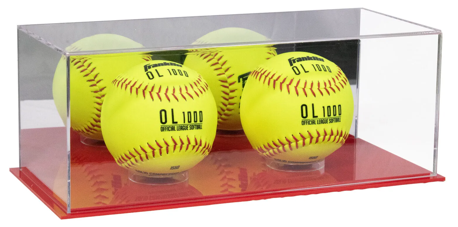 Acrylic Softball Display Case - Better Display Cases (V63/A116)