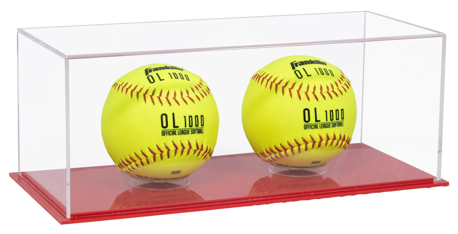 Acrylic Softball Display Case - Better Display Cases (V63/A116)