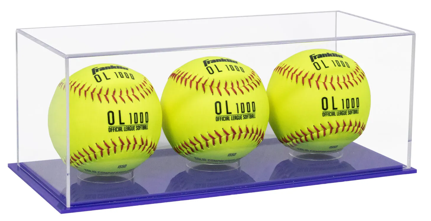 Acrylic Softball Display Case - Better Display Cases (V63/A116)