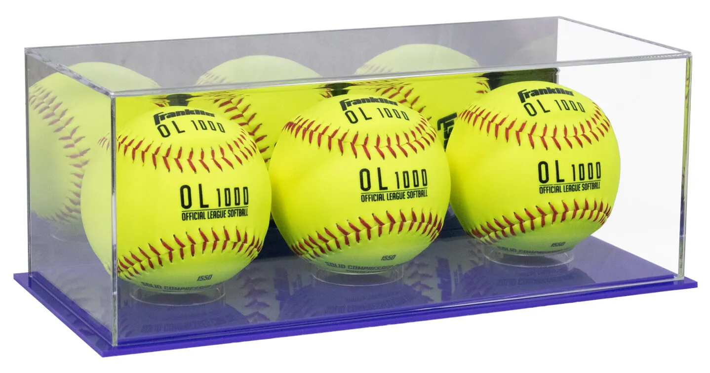 Acrylic Softball Display Case - Better Display Cases (V63/A116)