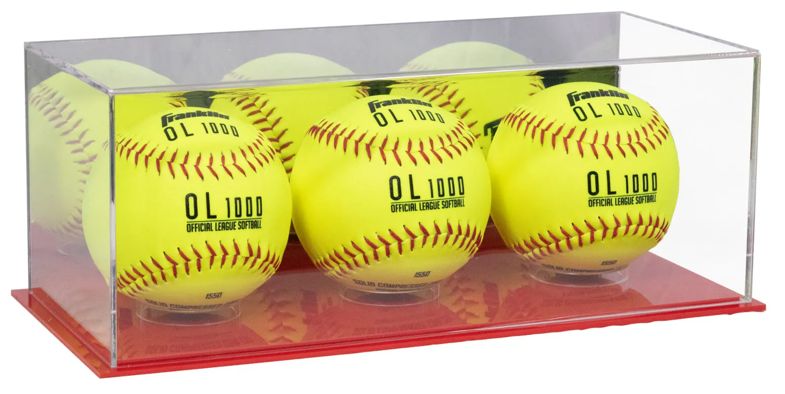 Acrylic Softball Display Case - Better Display Cases (V63/A116)