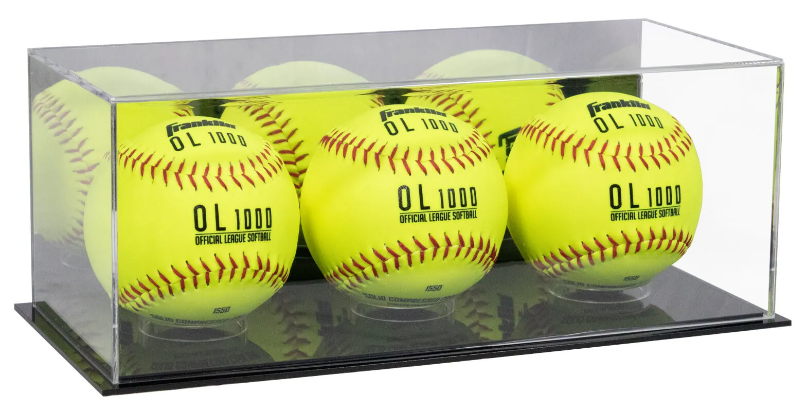 Acrylic Softball Display Case - Better Display Cases (V63/A116)