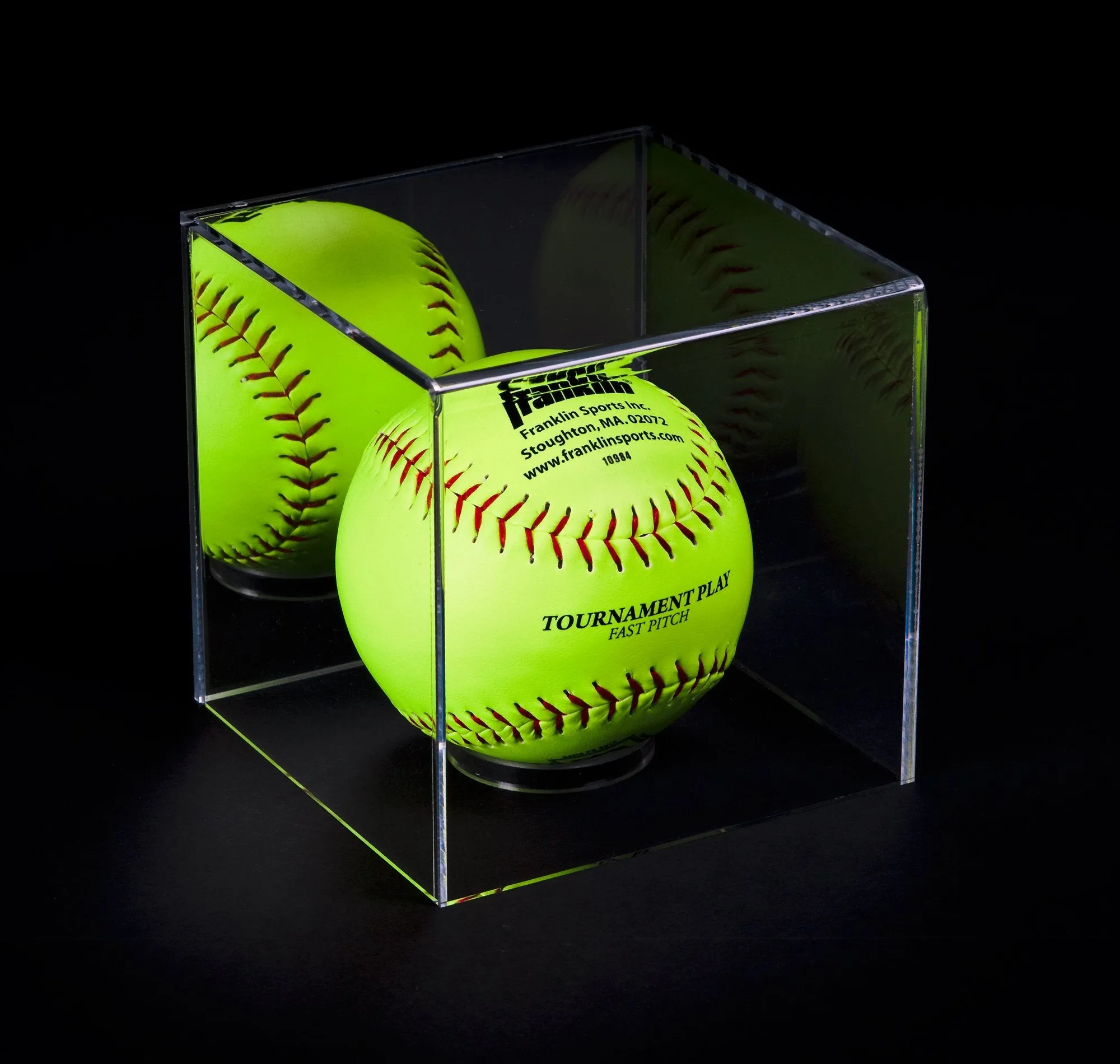 Acrylic Softball Display Case - Better Display Cases (V63/A116)