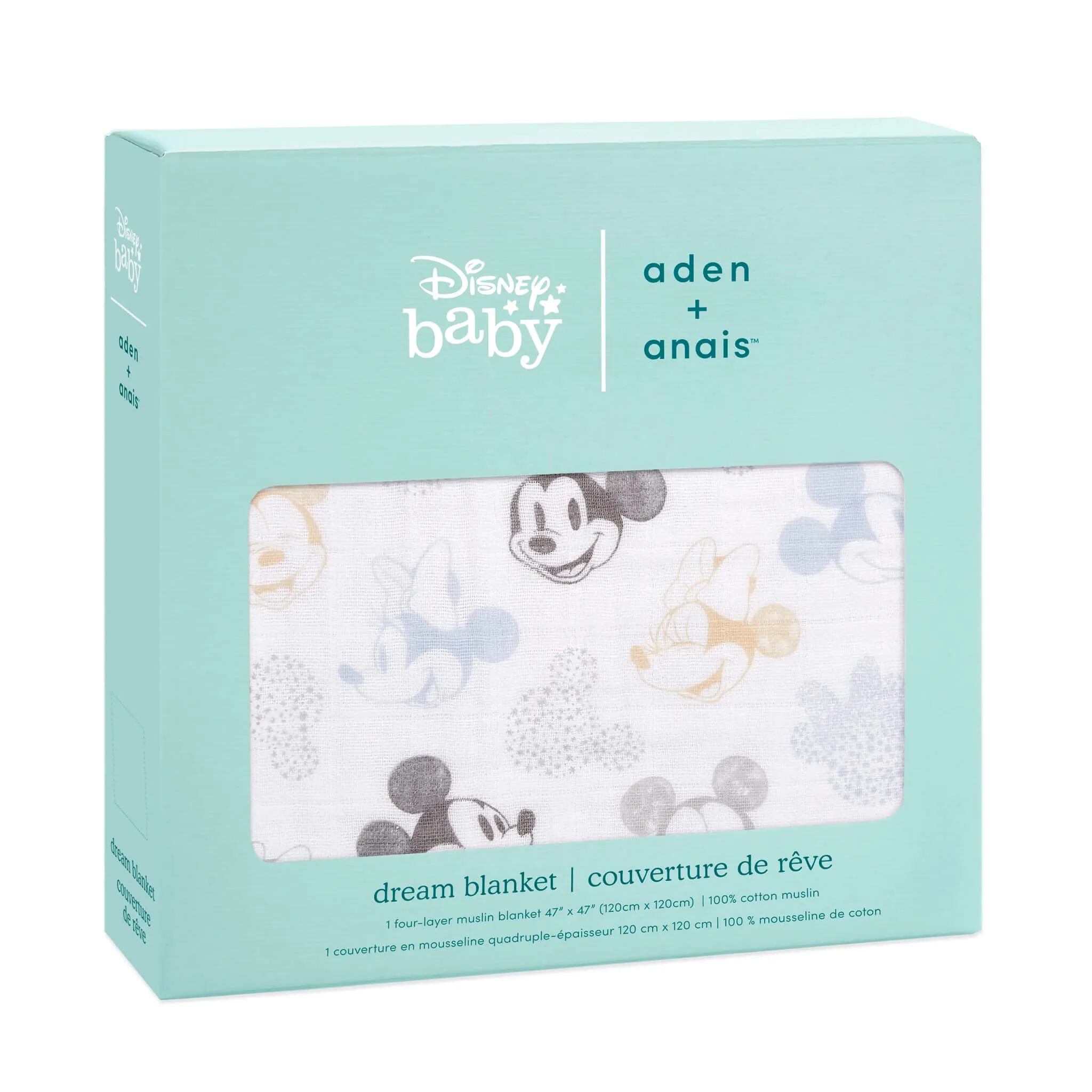 aden   anais Boutique Dream Blanket (Mickey Mouse   Minnie Mouse)