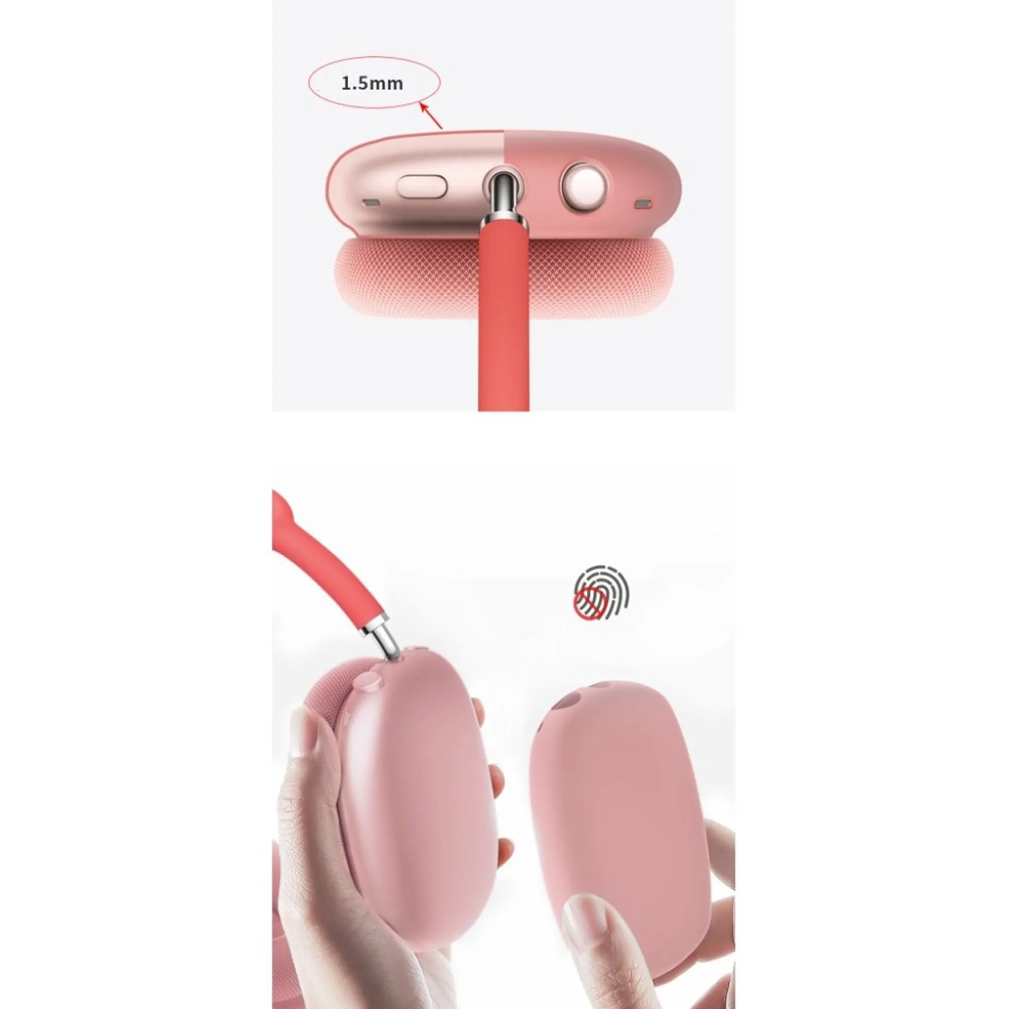 Airpods Max soft silicone cover - Pink