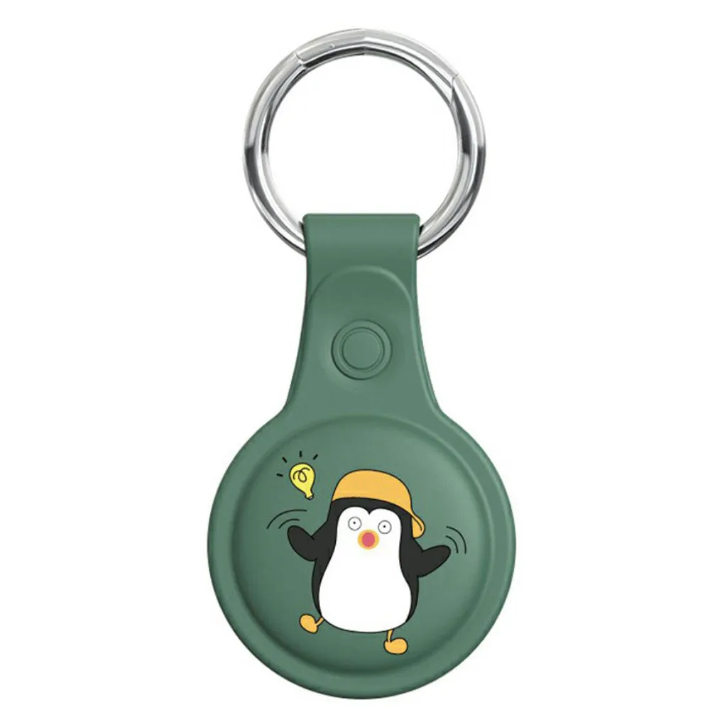 AirTags cute design silicone cover - Green