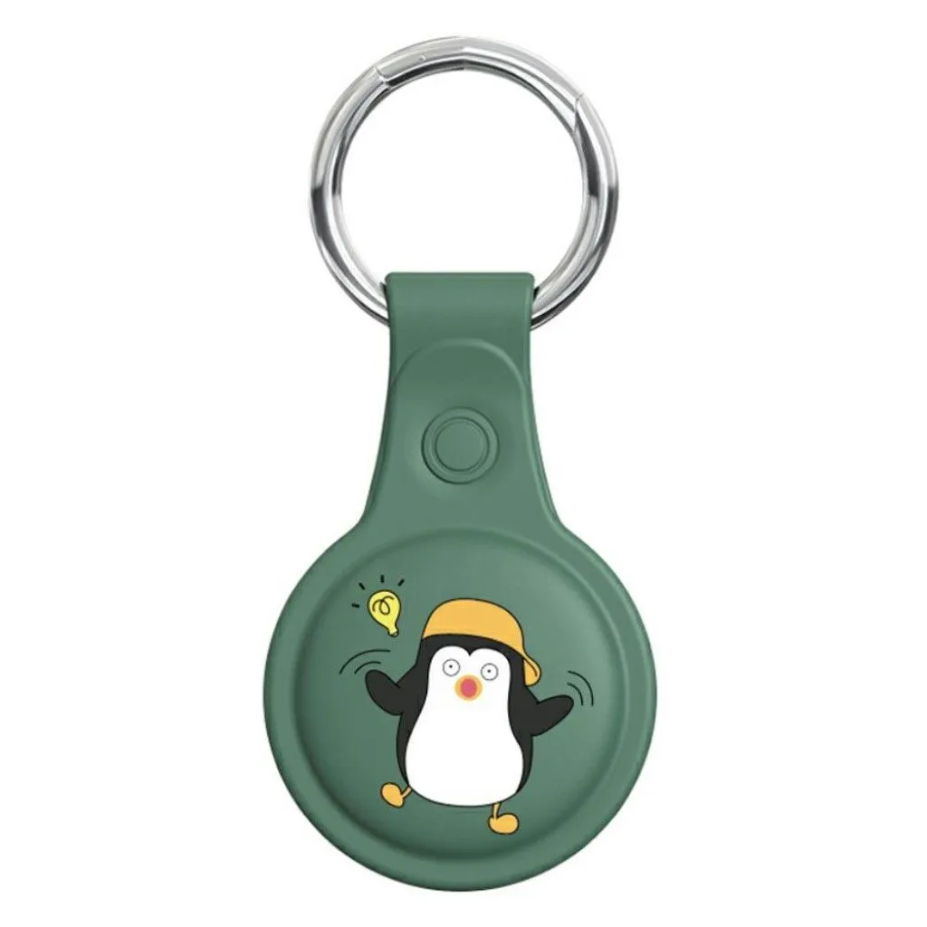 AirTags cute design silicone cover - Green