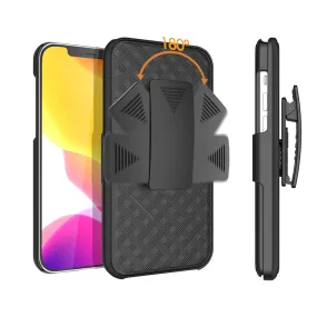 Apple iPhone 12 Pro Max Case, Rugged Slim Rotating Swivel Lock Holster Shell Combo Clip Cover For iPhone 12 Pro Max