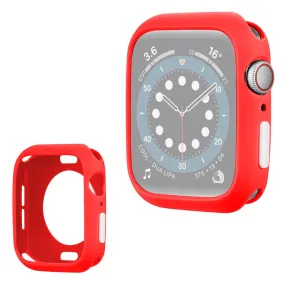 Apple Watch Series 6 / 5 40mm candy color silicone frame - Red / White