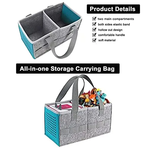 AZTOPA Travel Carrying Case Compatible with Toniebox Audio Player Starter Set,Educational Musical Toy Storage Bag Folding Hand Bag for Tonies Figurines