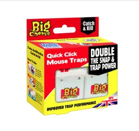 Big Cheese Quick Click Mouse Trap 2 Pack