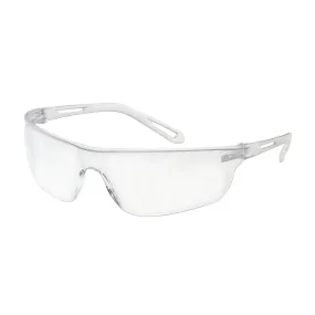 Bouton Optical 250-09-0000 Rimless Safety Glasses with Clear Temple, Clear Lens and Anti-Scratch Coating