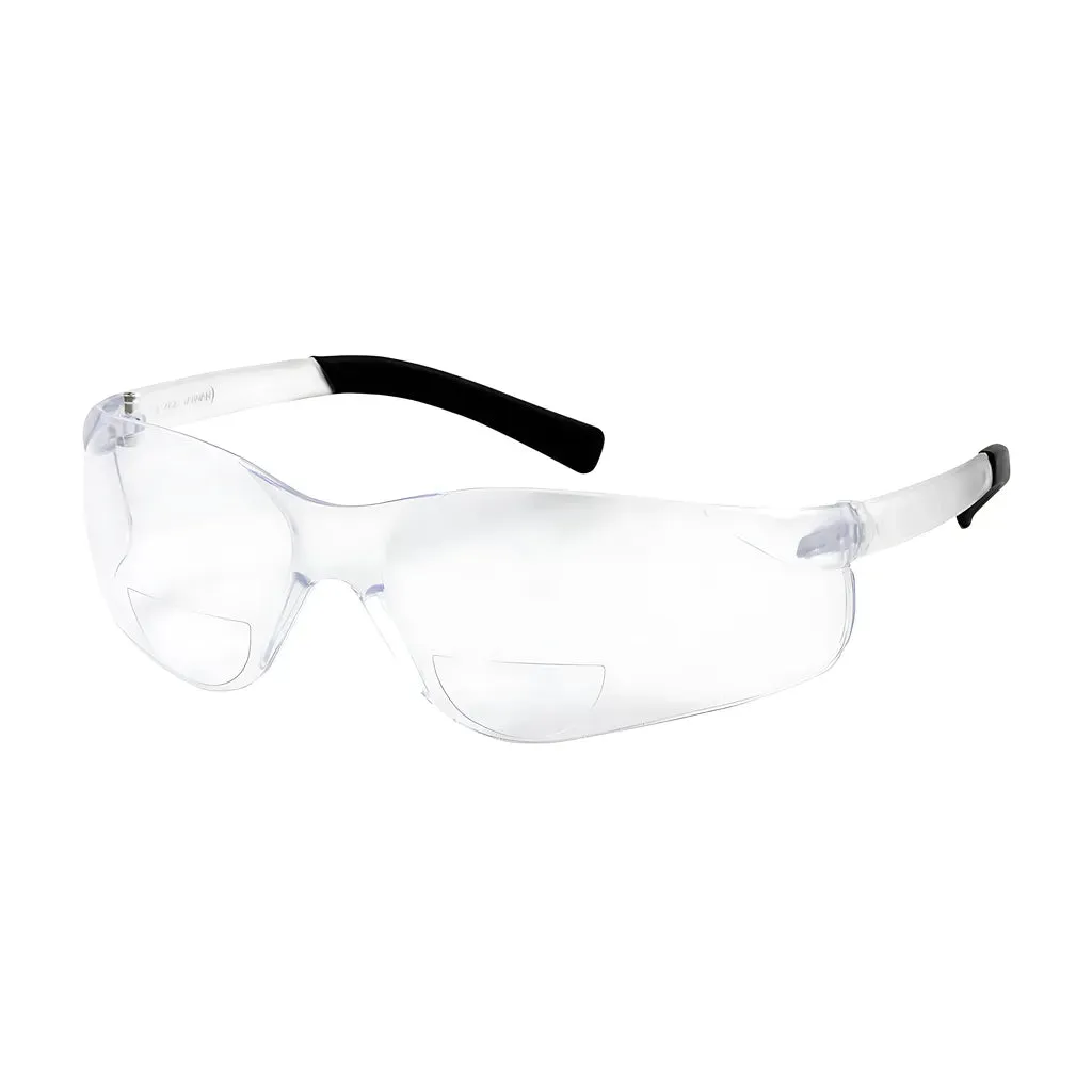 Bouton Optical 250-26-0017 Rimless Safety Readers with Clear Temple, Clear Lens and Anti-Scratch Coating -  1.75 Diopter