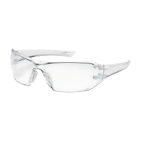 Bouton Optical 250-46-0520 Rimless Safety Glasses with Clear Temple, Clear Lens and Anti-Scratch / FogLess 3Sixty Coating