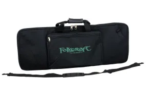 Bowed Psaltery Carrying Case, Black Nylon, Embroidered With Folkcraft® Logo