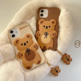 Brunch Bear Silicone iPhone Case