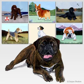 Bullmastiff Scenic Mouse Pad